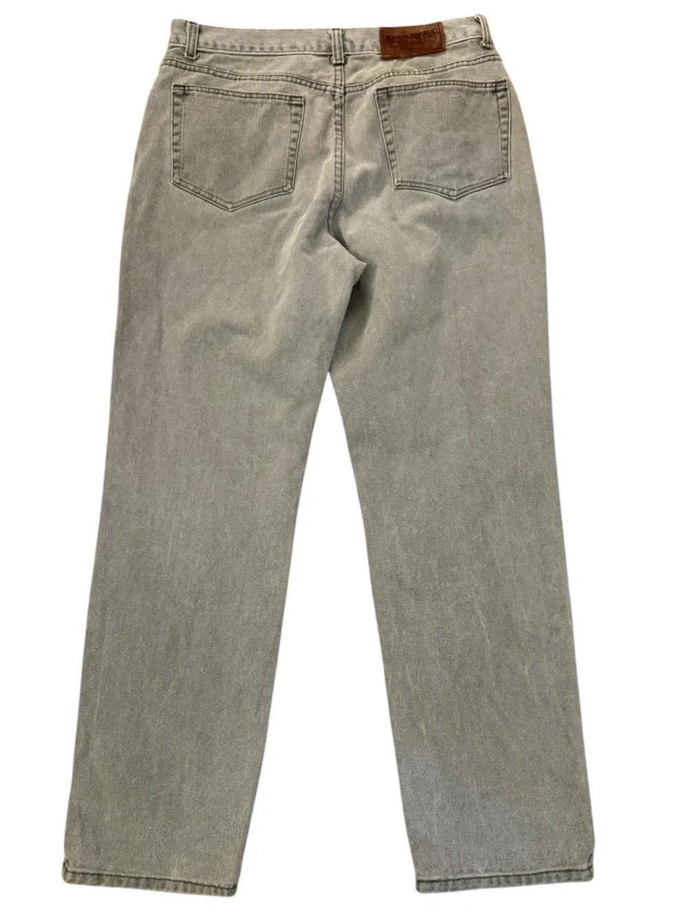 VTG Banana Republic Faded Gray Button Fly Jeans USA Straight 34x32 Fits 31x30